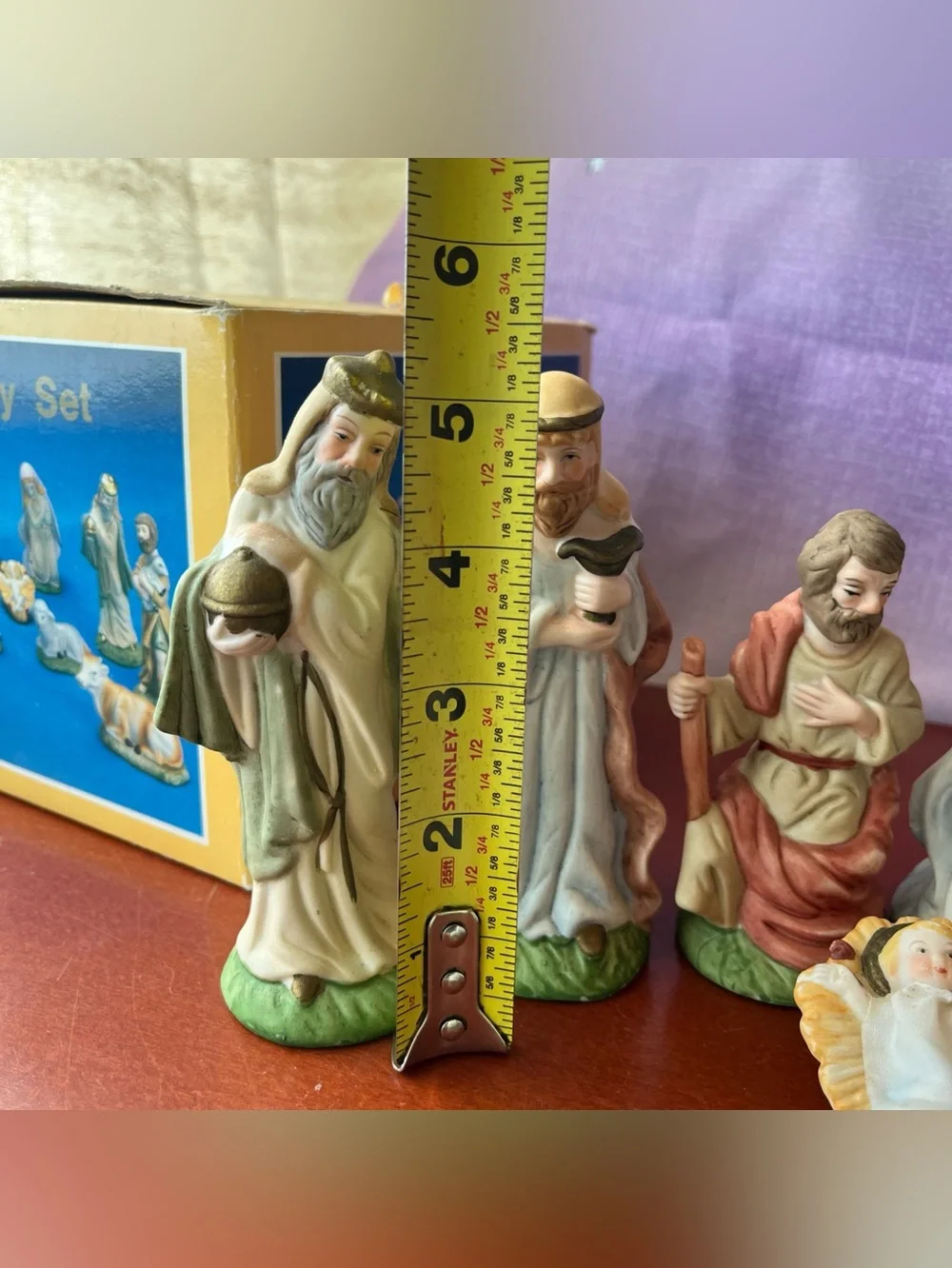 11 Piece Hand-Painted Nativity Set Baby Jesus Christmas Decoration Religious